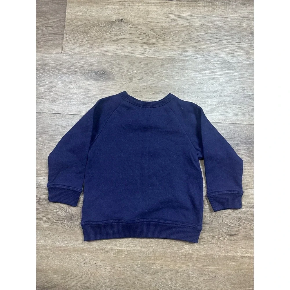 babyGap Long Sleeve Sweater Toddler 2 Years  Blue Embroidered‎ Logo Casual